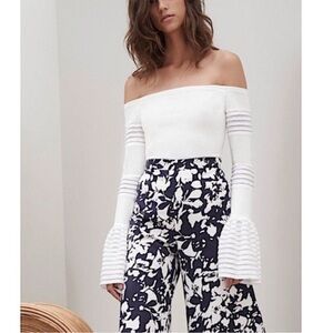 Alexis gryffin off-the-shoulder bell-sleeve Top Small